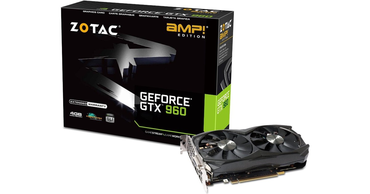 Zotac GeForce GTX 960 AMP! 4 GB: 1,6 gut | Zehn Prozent höhere Taktung