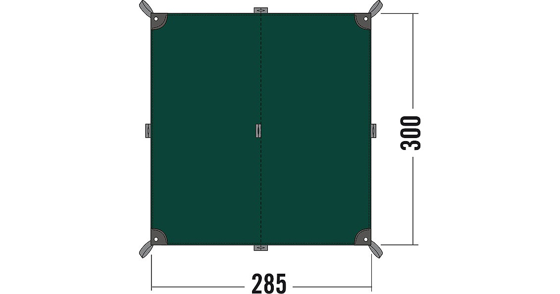 Stuoia Campeggio Tappeto Da Campeggio 400x600cm - Stuoia Per Tenda Con Occhielli E Picchetti - Impermeabile Base Tenda Outdoor - 6