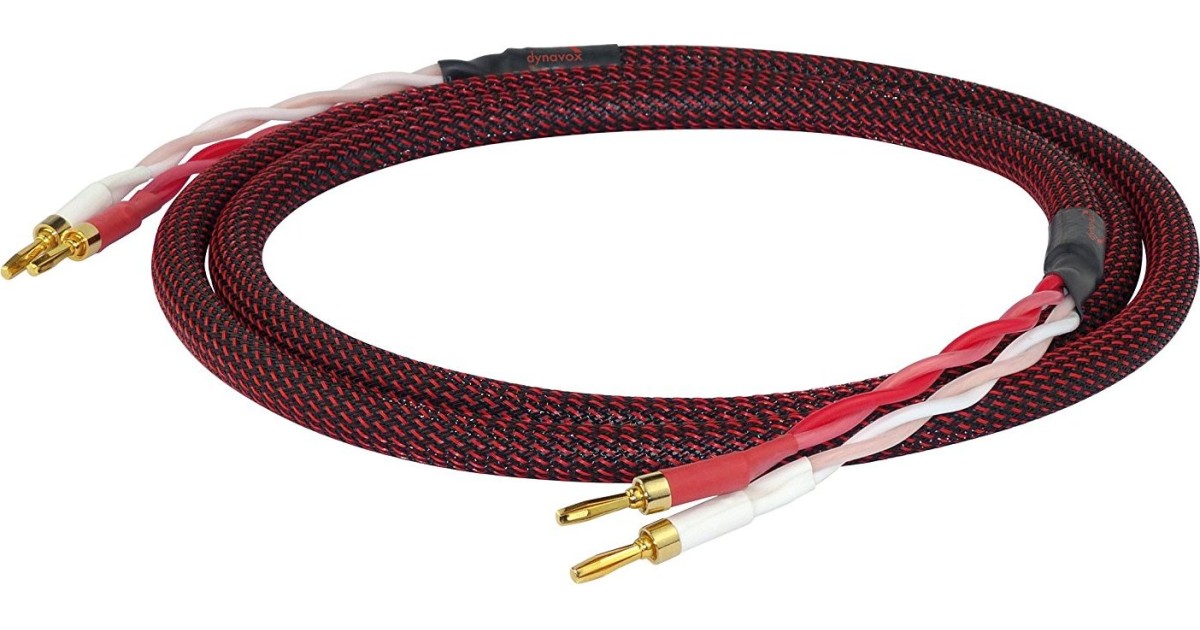 Dynavox Perfect Sound Flex Cavo Per Altoparlanti 3m Con Connettori A Banana - Rame OFC 2x2,5 Mm²