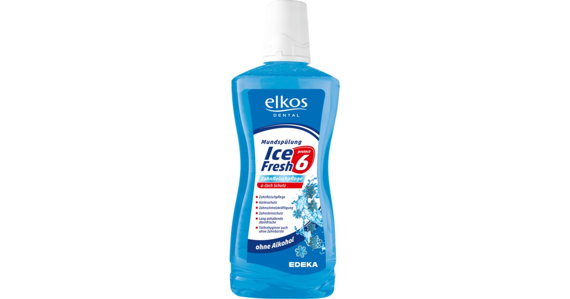 Edeka / elkos Dental Mundsplung Ice Fresh protect 6 im Test: 1,9 gut