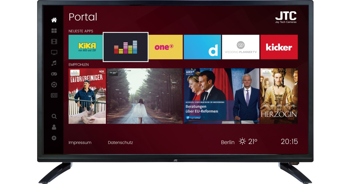 JTC Atlantis 3.2 HD Smart | Eingeschränkte Smart-TV-Funktionalität