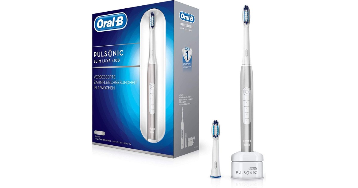 Oral B Pulsonic Slim Luxe 4100 Test Oral-B Pulsonic Slim Luxe 4100: 1,4 sehr gut | Unsere Analyse zur