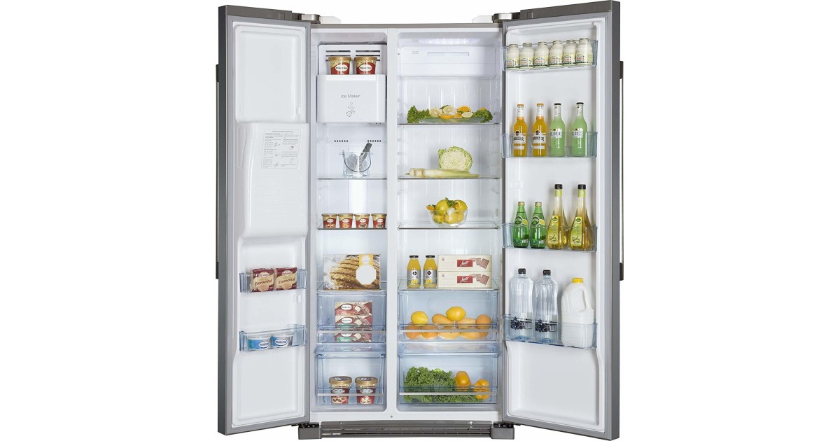 Haier HRF628IW6 1,9 gut Geräumige Gefrierkombination mit außen