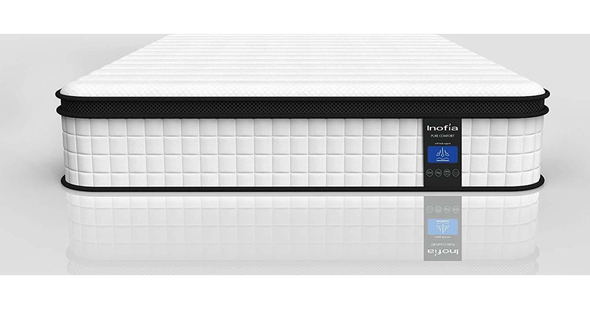 Inofia KühlNest Matratze 90x200 Cm – 7 Zonen Taschenfederkern, 100 Nächte Testen