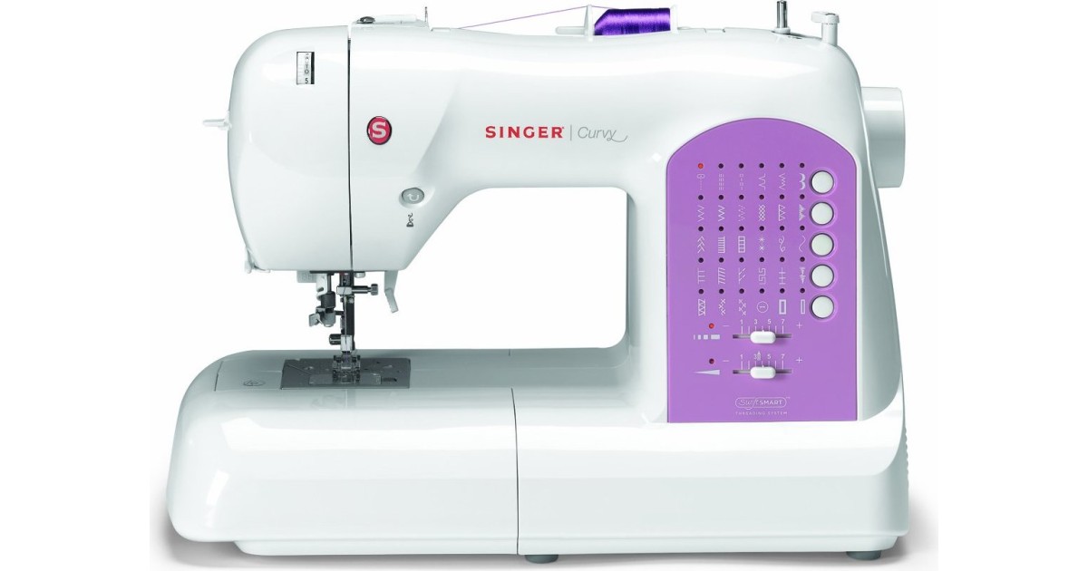 Singer Curvy 1,7 gut Vielseitiges Programmangebot mit Einfädelsystem
