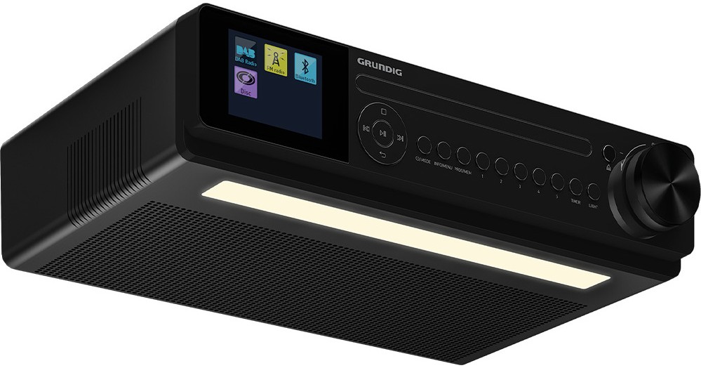 Radio De Cuisine Grundig DKR2000BTDABCDW - Radio Numérique DAB+ Bluetooth Avec Écran Couleur