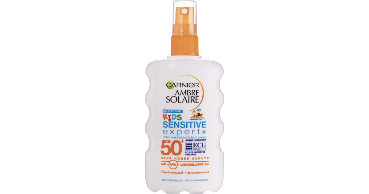 Sensitive Garnier Kids LSF Solaire 50+ Expert+ Ambre Test (Spray)