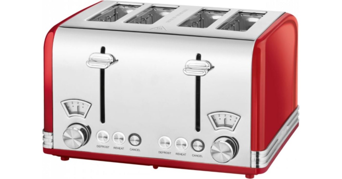 ProfiCook PCTA 1194 Großer VierScheibenToaster mit zwei separat