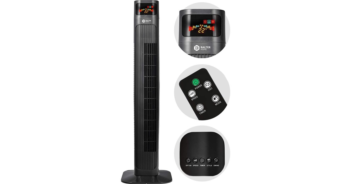 Balter Home VT-3 Airflow im Test: 1,9 gut | Schlanker Säulen-Ventilator ...