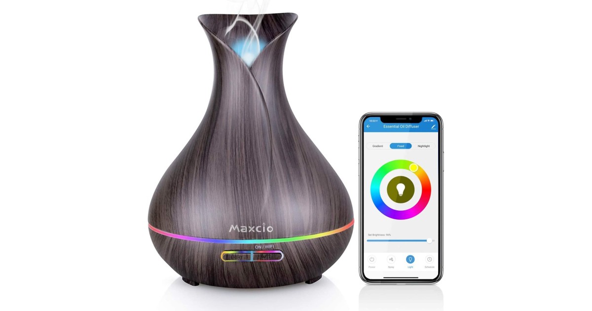 Maxcio Alexa Aroma Diffuser (400 ml) 1,6 gut Nebelt auf Zuruf