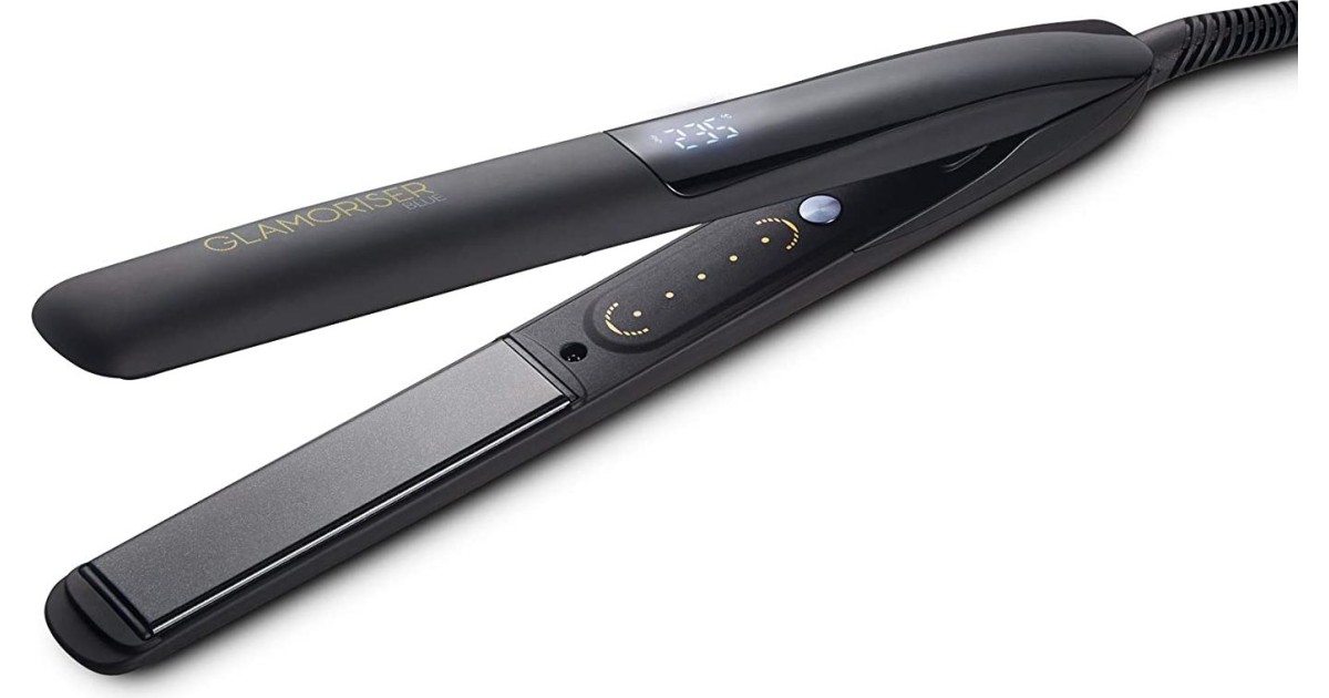 Glamoriser Blue Smart Straightener Luxusglätter mit Bluetooth