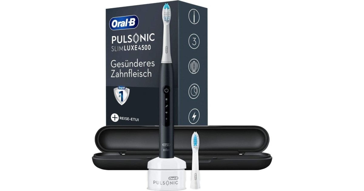 Oral-b Pulsonic Slim Luxe 4500 Test Oral-B Pulsonic Slim Luxe 4500 im Test: 1,8 gut | Starke Leistung