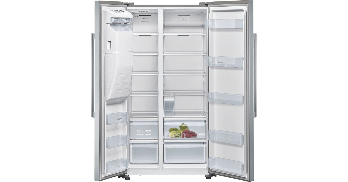 Siemens iQ500 KA93IVIFP: 1,5 sehr gut | Unsere Analyse zum Kühlschrank mit  Eiswürfelspender | Side-by-Side Kühlschränke