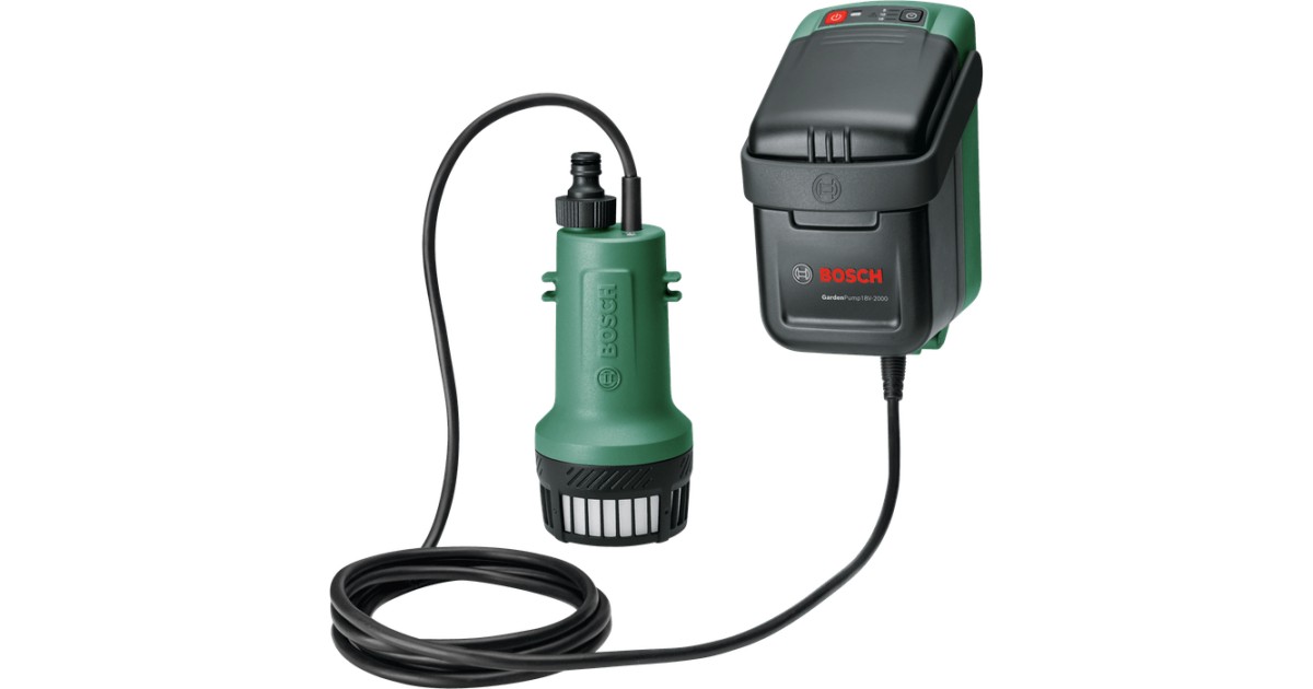 Bosch GardenPump 18V2000 1,4 sehr gut Vielseitig mit Timer und