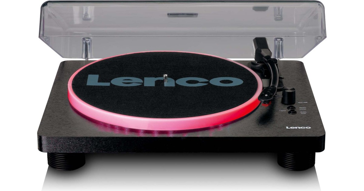 Lenco LS-50LED: 2,3 gut | Gutes Dreher-Design und originelle  LED-Lichtspielen