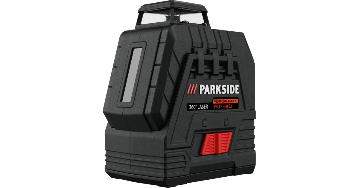 Niveau Laser En Croix 360° Parkside Performance PKLLP 360 - Sans Fil - NEUF