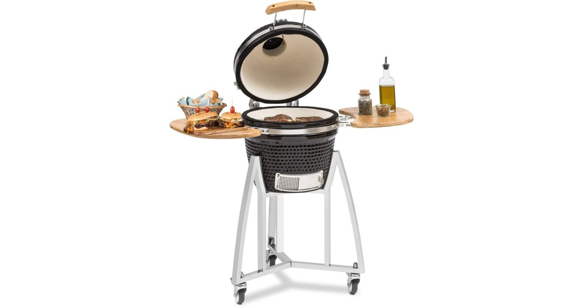 Klarstein Queensize Kamado Grill KamadoGrill mit fahrbarem Unterbau