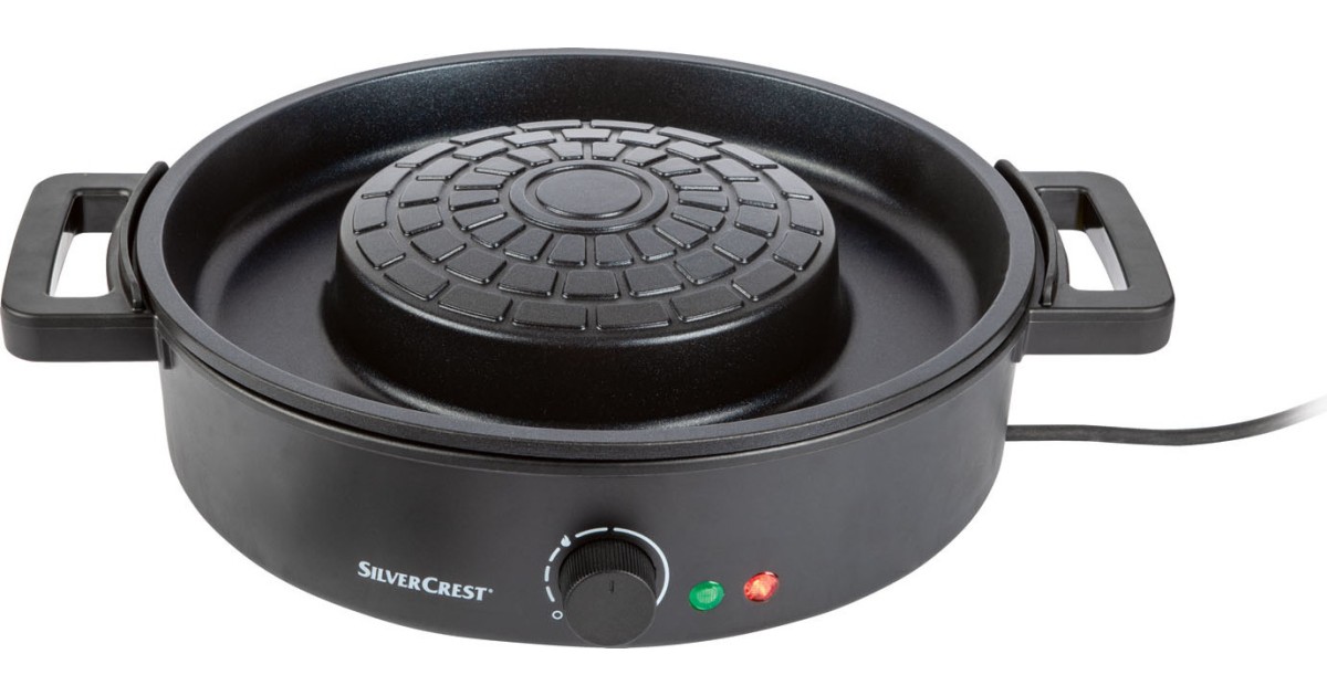 Lidl / Silvercrest Tischgrill mit Hot Pot STHP 1800 A1 Runde Sache