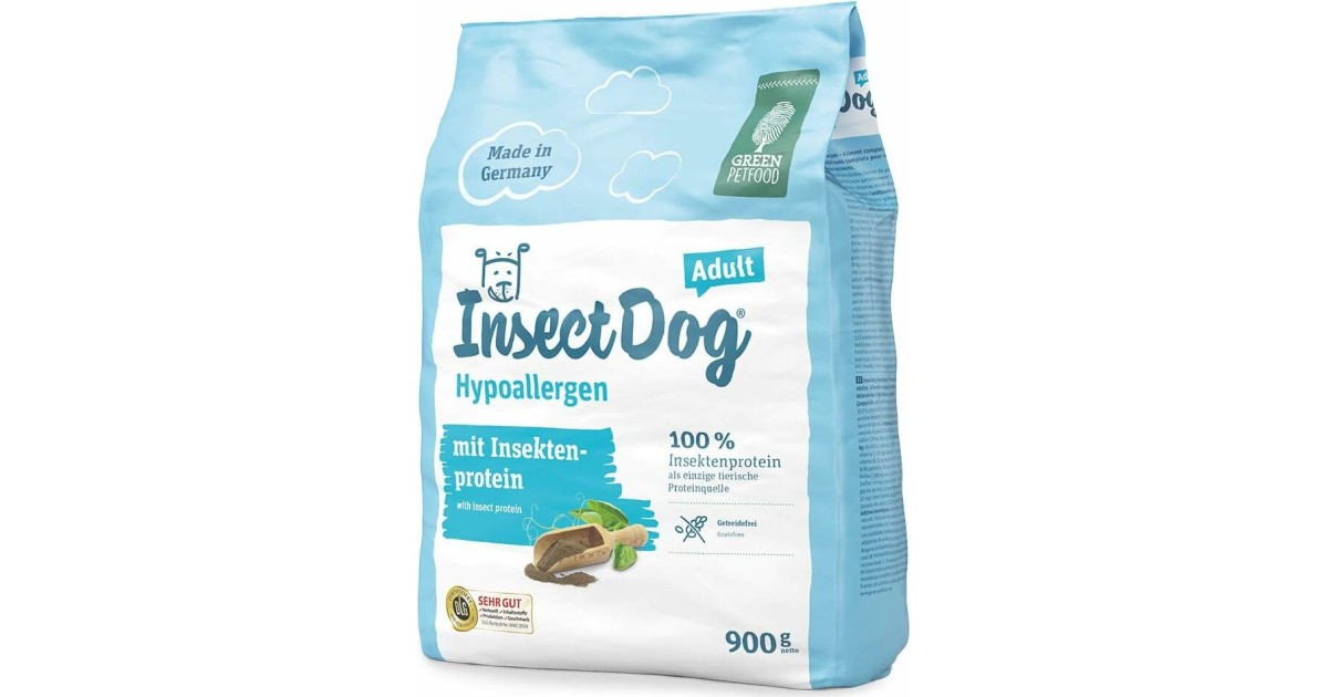 Green Petfood InsectDog Adult Hypoallergen mit Insektenprotein im Test: 1,9  gut