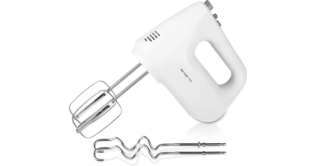 Emerio Handmixer, Weiss, inkl. 2 Rührbesen & 2 Knethaken (Gebraucht) in Emerio Handmixer, Weiss, inkl. 2 Rührbesen & 2 Knethaken (Gebraucht) in