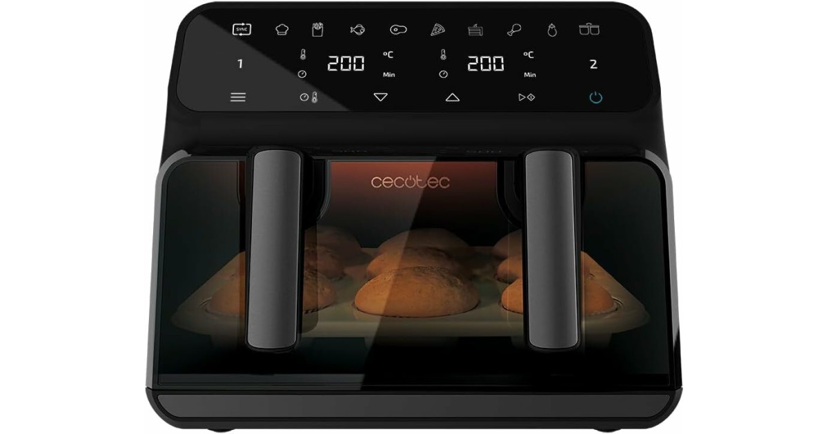 Air Fryer Gitter Für Cecofry 9L - Edelstahl S304 Rost Mit Dualer Höhe 29x20cm