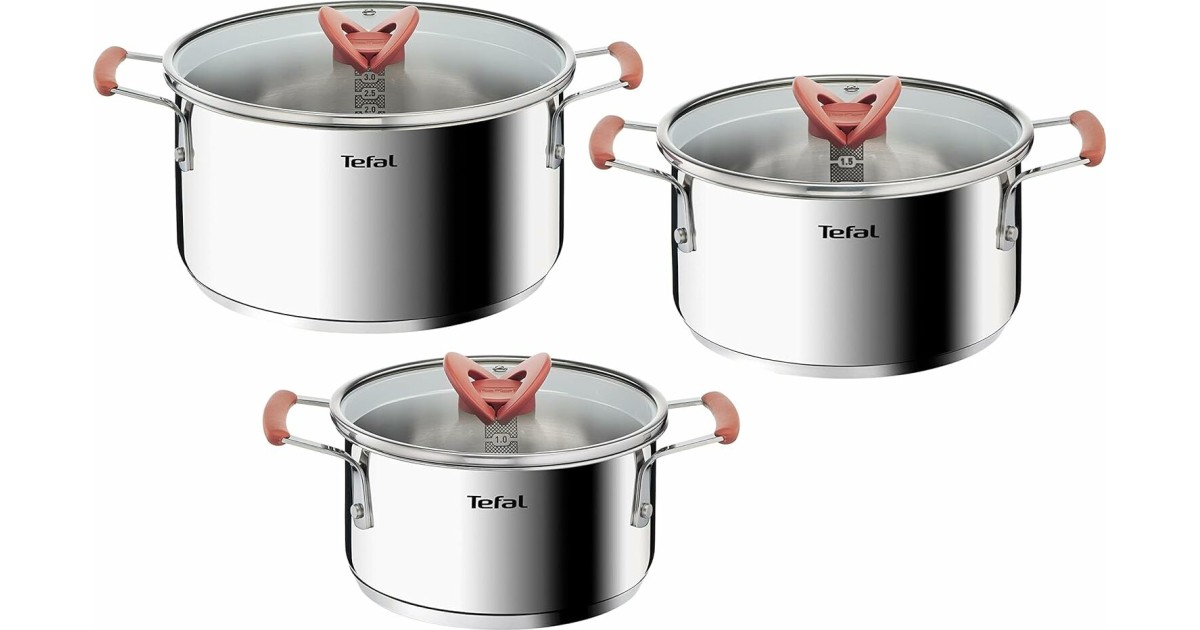 ELO 3-teiliges Edelstahl Kochtopf-Set - 16, 20, 24 Cm Für Induktion