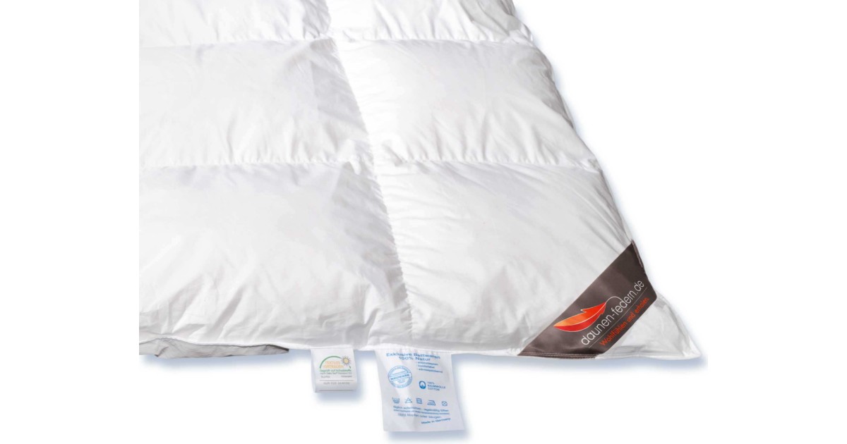 Daunenfedern.de Canada Daunendecke Reine Daunendecke für kalte Tage