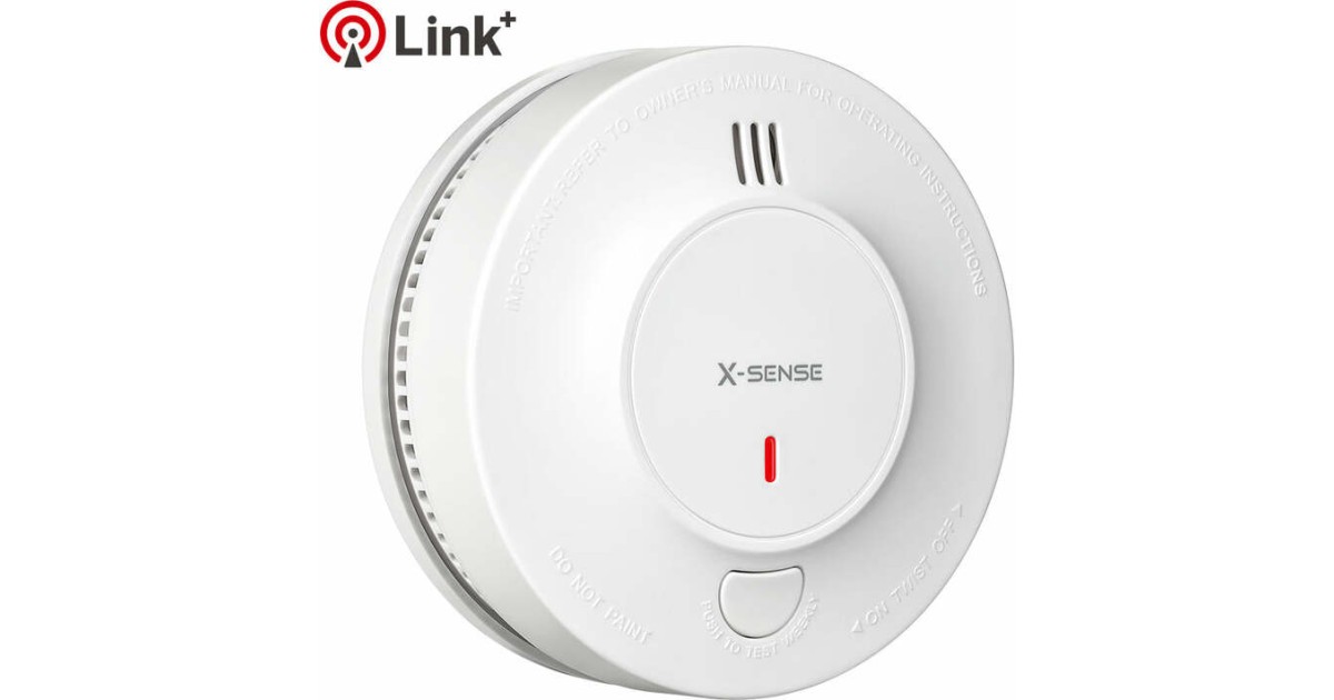 X-Sense Détecteur de Fumée Interconnecté sans Fil avec Pile Intégrée de