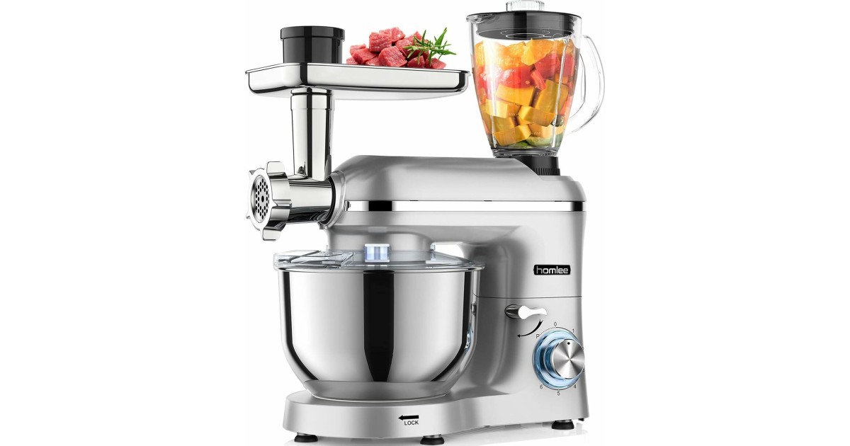Homlee 3 in 1 Küchenmaschine: 1,9 gut | Vielseitiger Küchenhelfer für ...