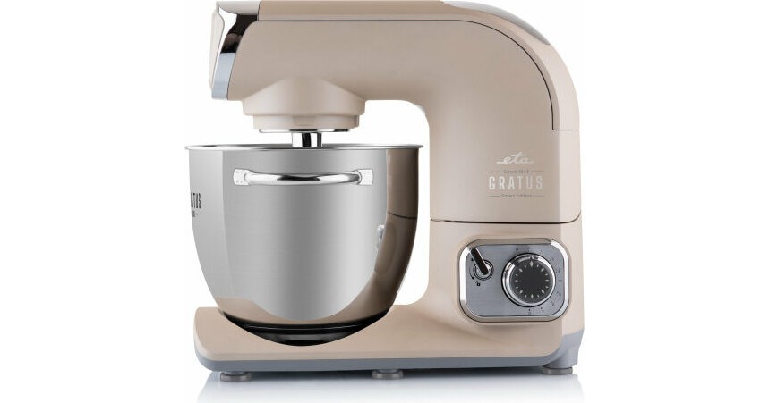 ETA Gratus EVO Elegance Küchenmaschine – 1200 W, 6,7 L Edelstahlschüssel, Planetenrührwerk, Inkl. Viel Zubehör