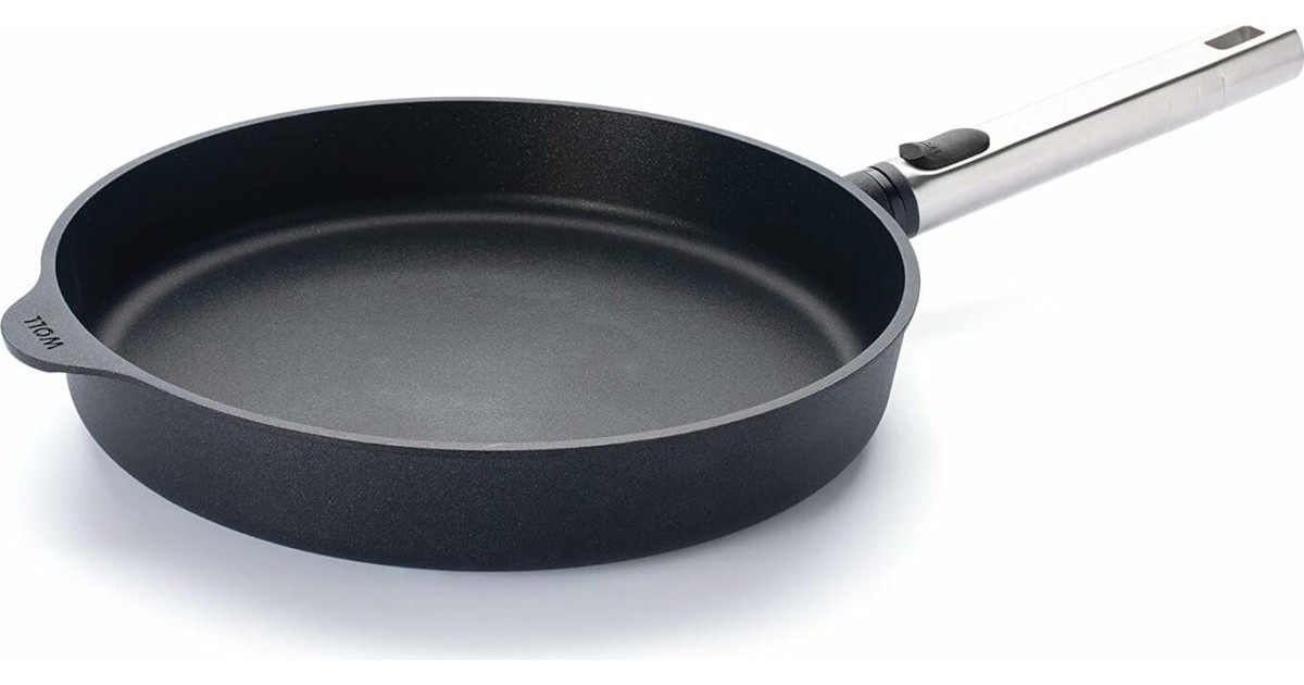 Woll Diamond Logic XR Pro Gusspfanne – Viereckig, 28x28 Cm, Induktionsgeeignet, Mit Abnehmbarem Stiel