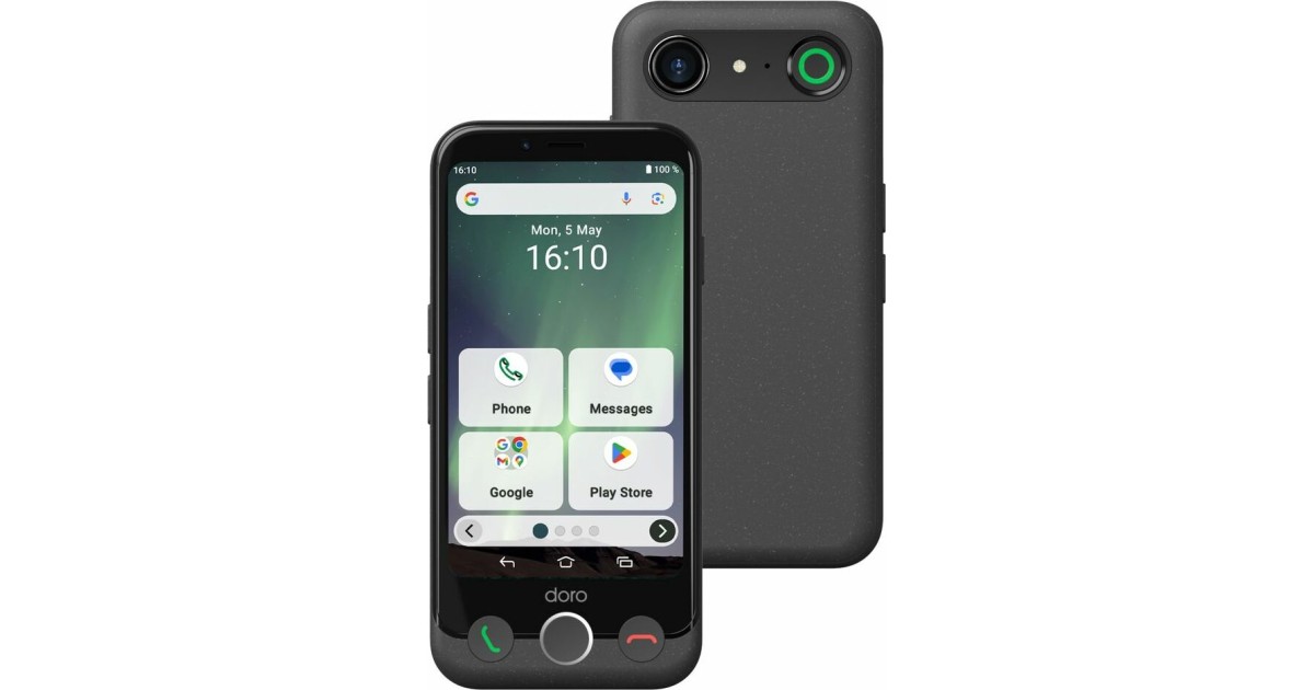 Smartphone sénior Doro Aurora A10 com capa para telemóvel | Horend Goed