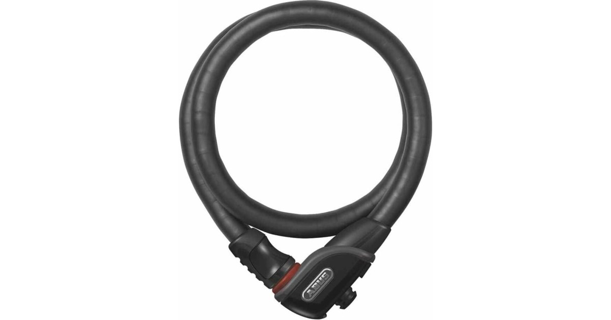 Antivol vélo à clé câble PHANTOM 8960 + support de cadre noir 110cm