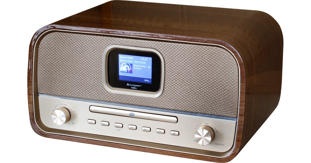 Retro Style Soundmaster Soundmaster DAB970BR1 | Vielseitige Stereoanlage im Retro-Design für ...