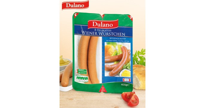 Lidl / Dulano 8 Delikatess Wiener Würstchen im Test: 2,3 gut