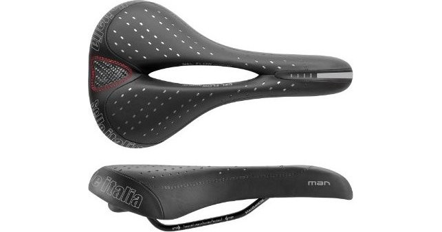 Sella Bici Selle Italia MAN Gel Advan - Per Uomo, In Gel, Larga E Ammortizzata, Telaio Manganese, Taglia L2, Nera
