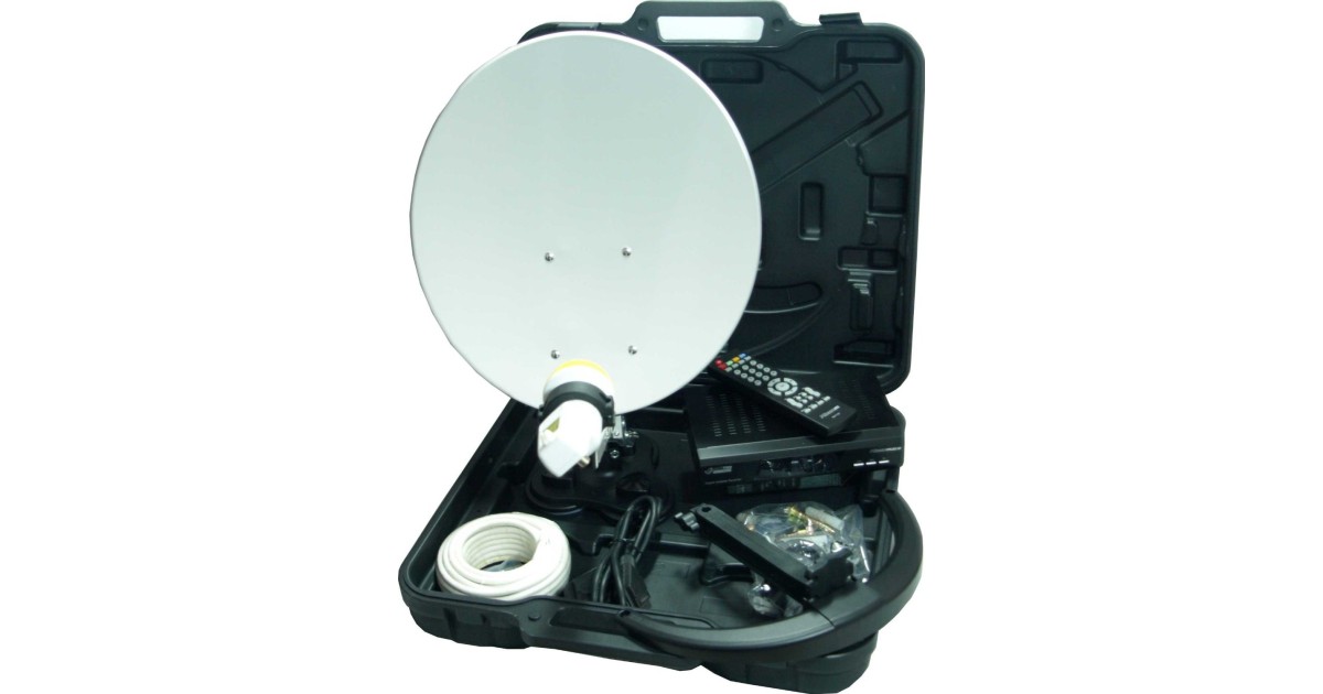 Microelectronic Digitale CampingSatAnlage mit Easy Find LNB und Micro