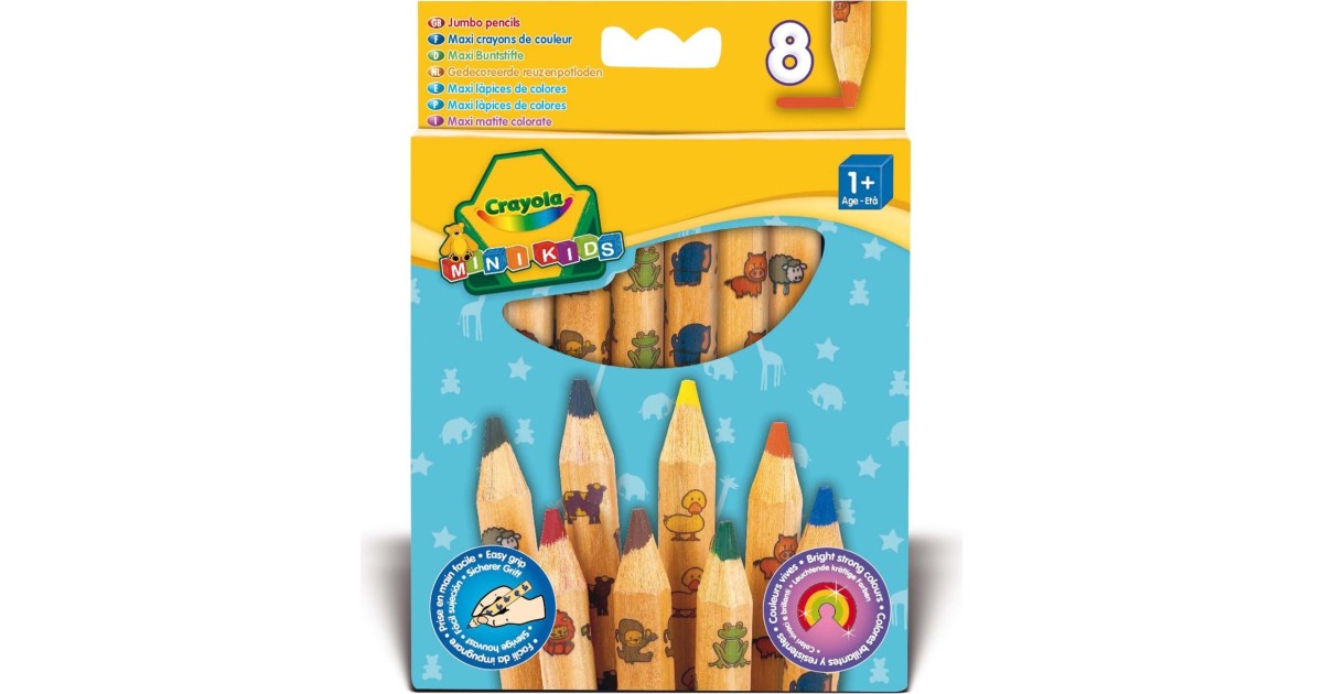 Crayola Mini Kids Maxi Buntstifte, Sechskantig Test | Testberichte.de
