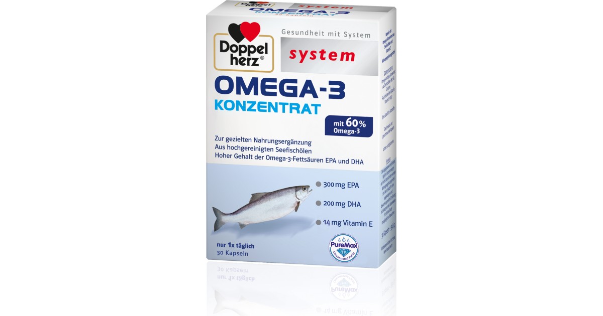 Doppelherz System Omega3 Konzentrat, Kapseln im Test 2,7