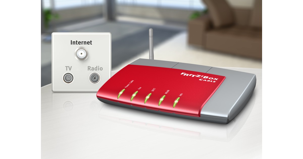 AVM FRITZ!Box 6320 Cable Schneller WLANRouter für den Kabelanschluss