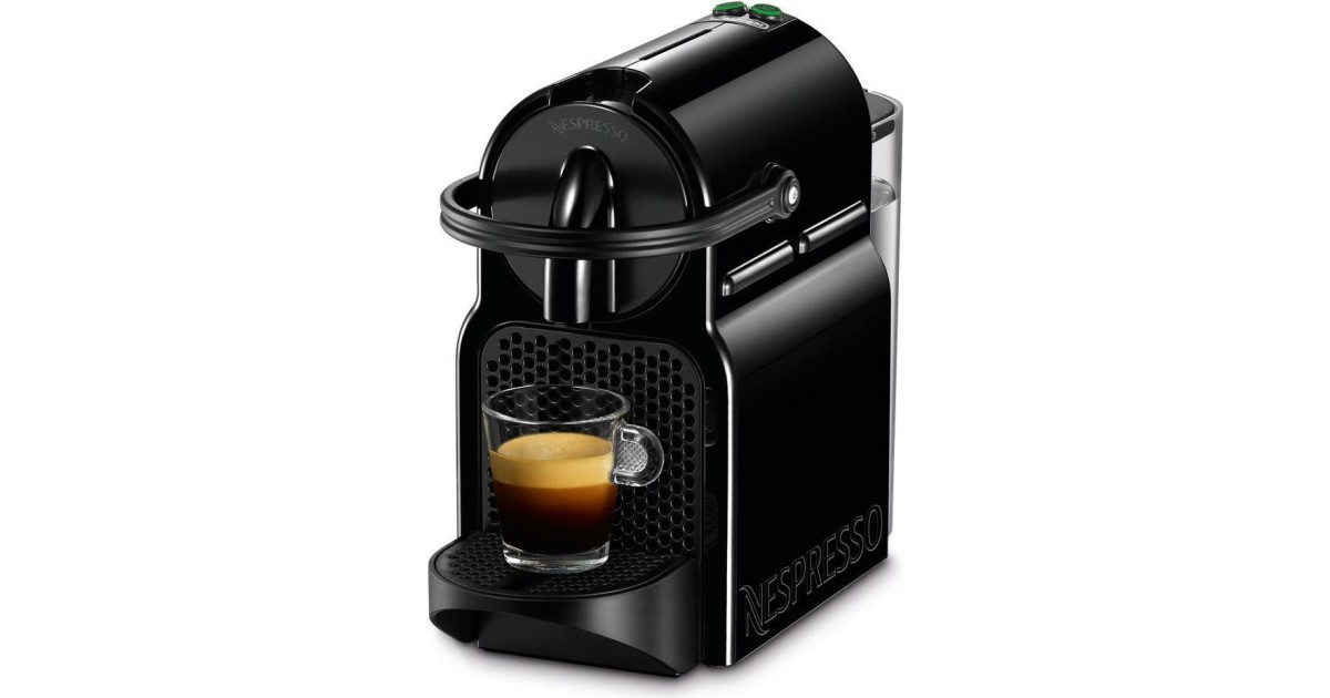 DeLonghi Nespresso Inissia EN 80.B,Hochdruckpumpe,kompaktes Design,Schwarz