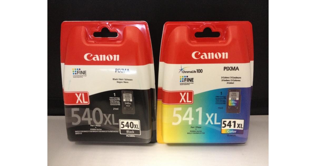 Canon Originalpatronen (PG-540XL Black, CL-541XL Colour) im Test: 2,0 gut