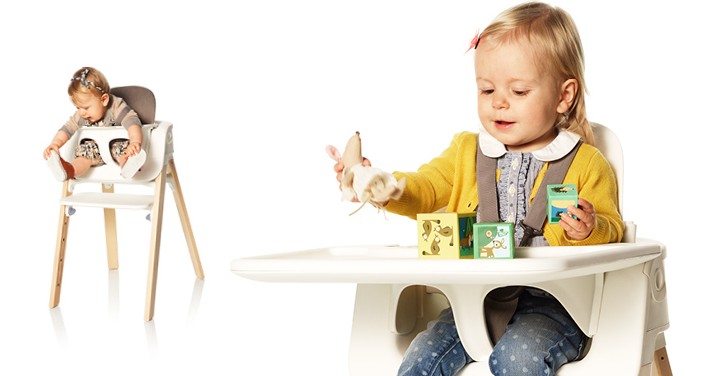 Stokke Steps 5-in-1 Hochstuhl - Natural/White, Bis 84 Kg, Werkzeuglos