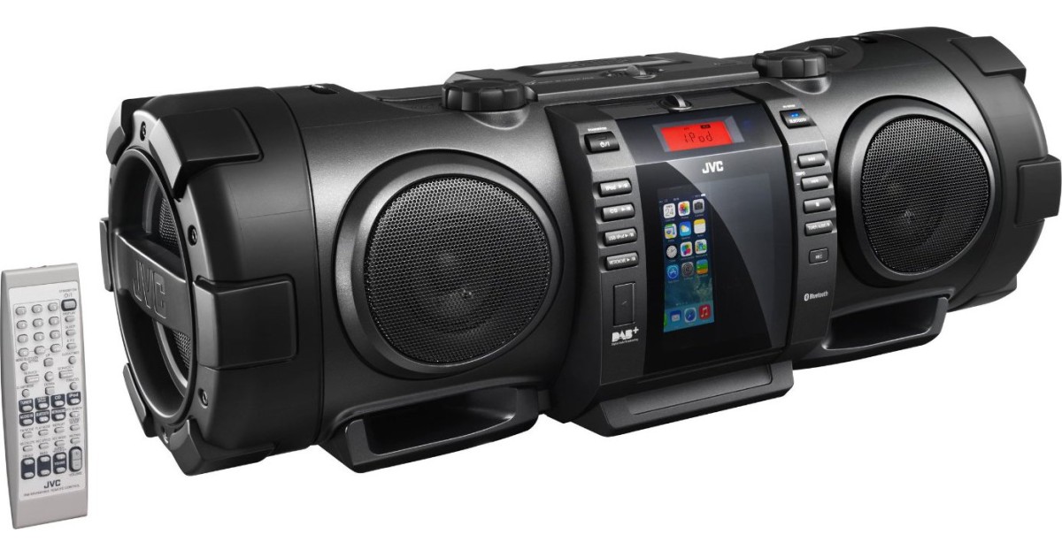 JVC BoomBlaster RVNB 100E 1,8 gut Boombox mit LightningDock und