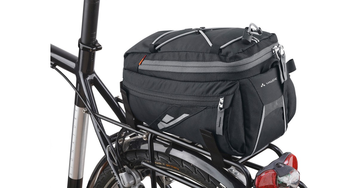 Sacoche VAUDE Silkroad M – Porte-bagages Vélo, Extensible, Compatible UniKlip/MIK/Racktime, Matériaux Recyclés