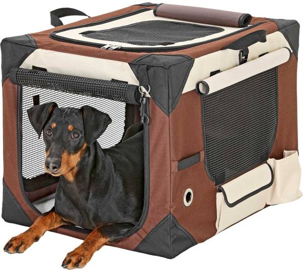 Karlie Smart Top de Luxe hondentransportbox, 76 x 51 x 48 cm, beige/bruin