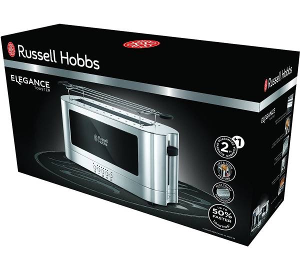 gut Elegance Langschlitz-Toaster 1,7 23380-56: Russell Hobbs