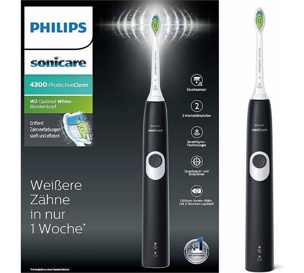 gut Test: im Sonicare Philips ProtectiveClean sehr 4300 1,3