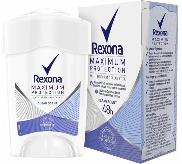 Rexona Maximum Protection Anti Transpirant Creme Clean Scent Test Testberichte De