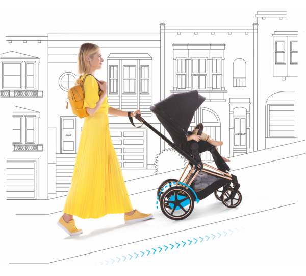 Cybex e-Priam | Auen Kinderwagen, innen e-Bike